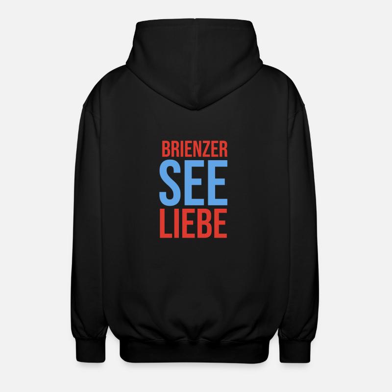 Lac de Brienz Love - Veste à capuche unisexe - noir