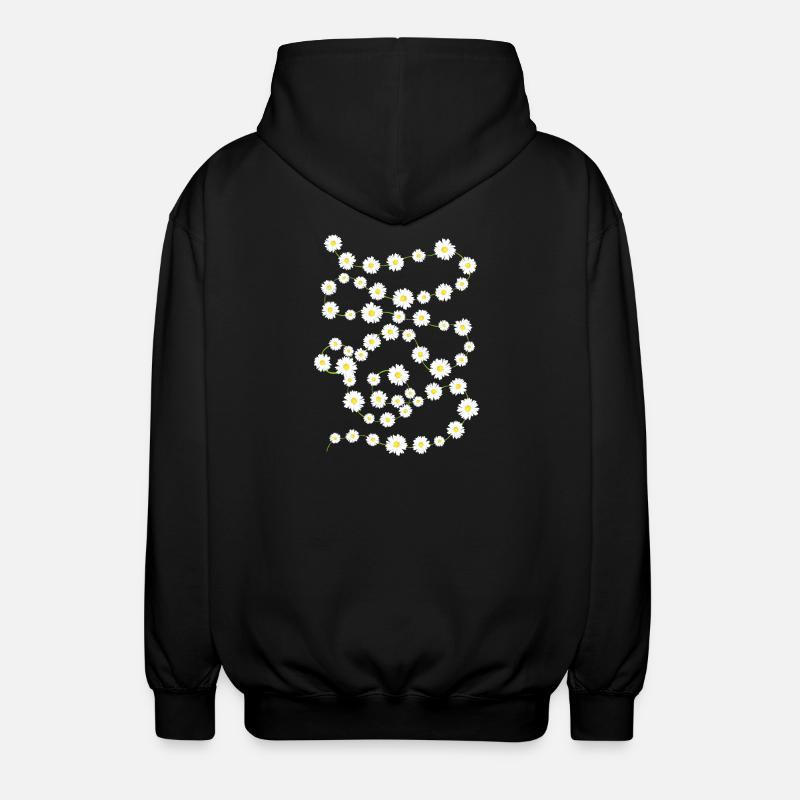 Daisy Chain - Unisex Kapuzenjacke - Schwarz