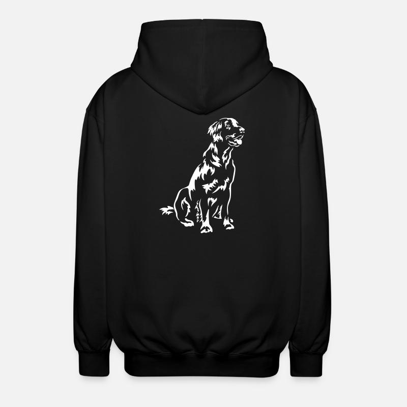Flat-coated Retriever "Black Edition" - Unisex Hooded Jacket - black
