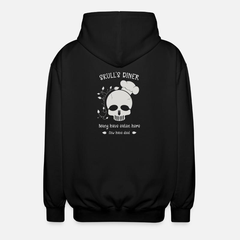 Dîner du crâne - Veste à capuche unisexe - noir