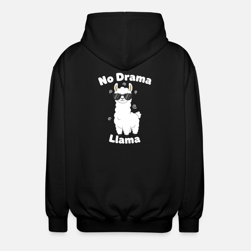 Pas de drame lama - Veste à capuche unisexe - noir