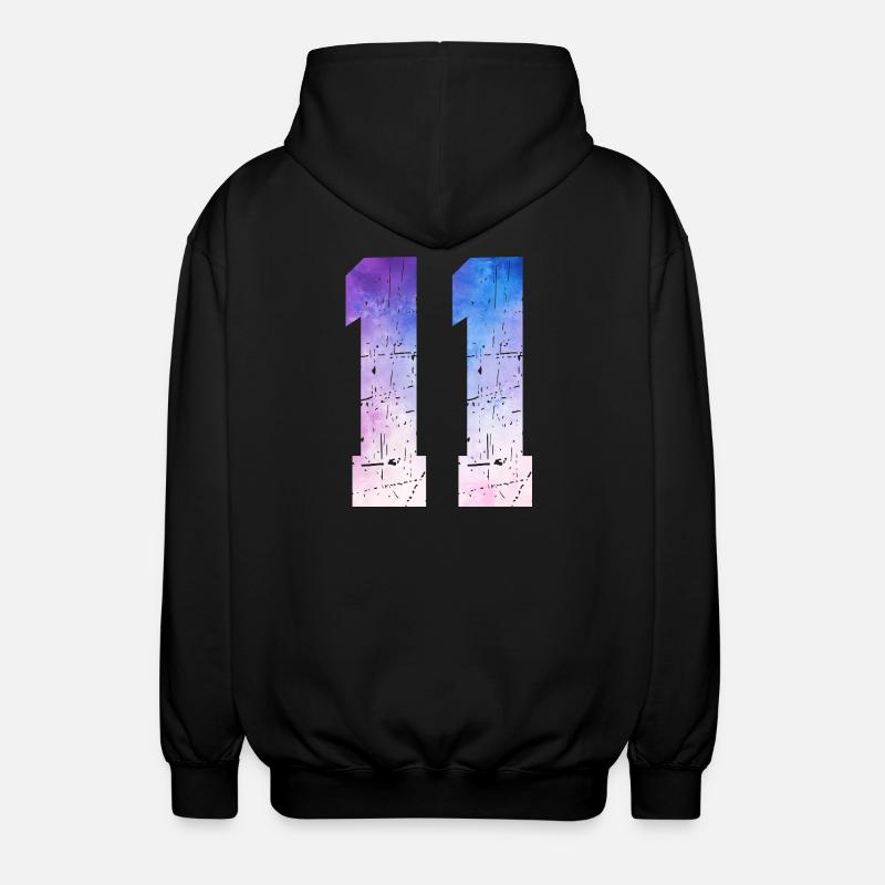 Ausgabe 11 – 11. Jubiläumsgeschenk - Unisex Kapuzenjacke - Schwarz