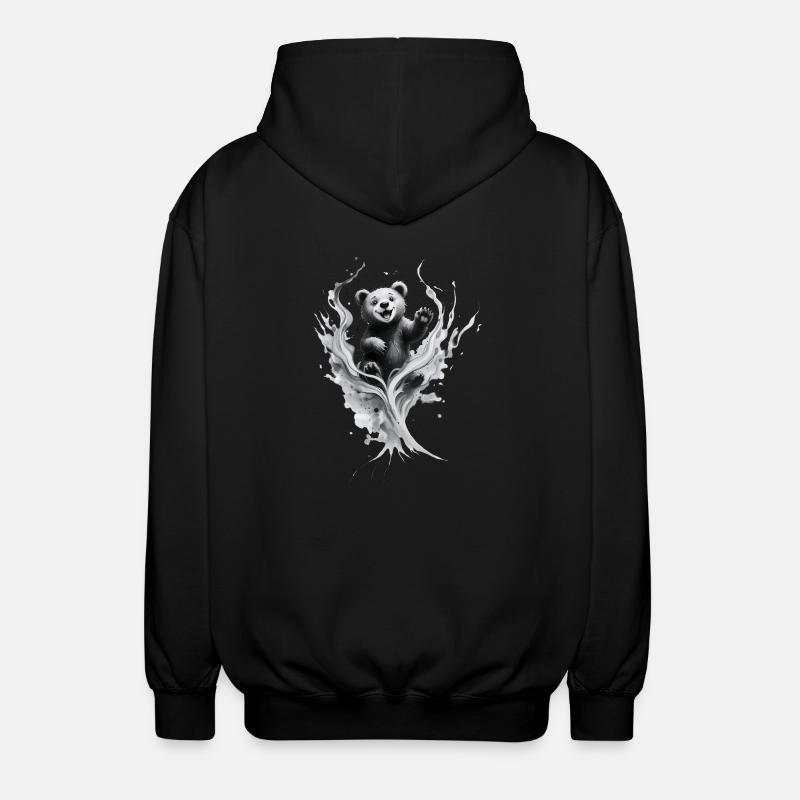 Bébé ours - Veste à capuche unisexe - noir