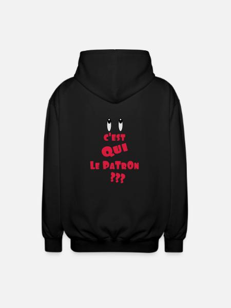 LE PATRON - Veste à capuche unisexe - noir