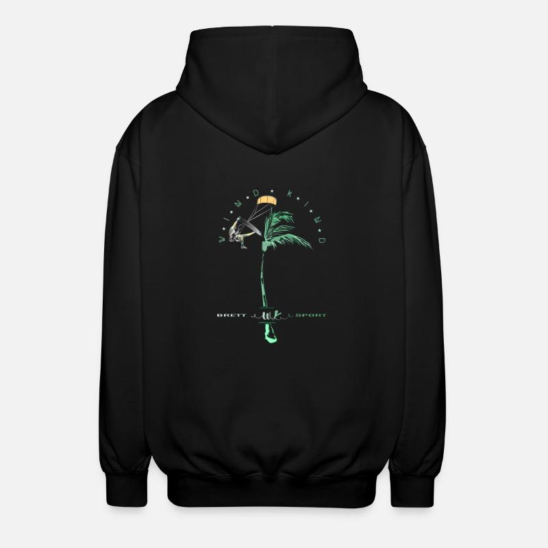 Surfeurs de vent - Veste à capuche unisexe - noir