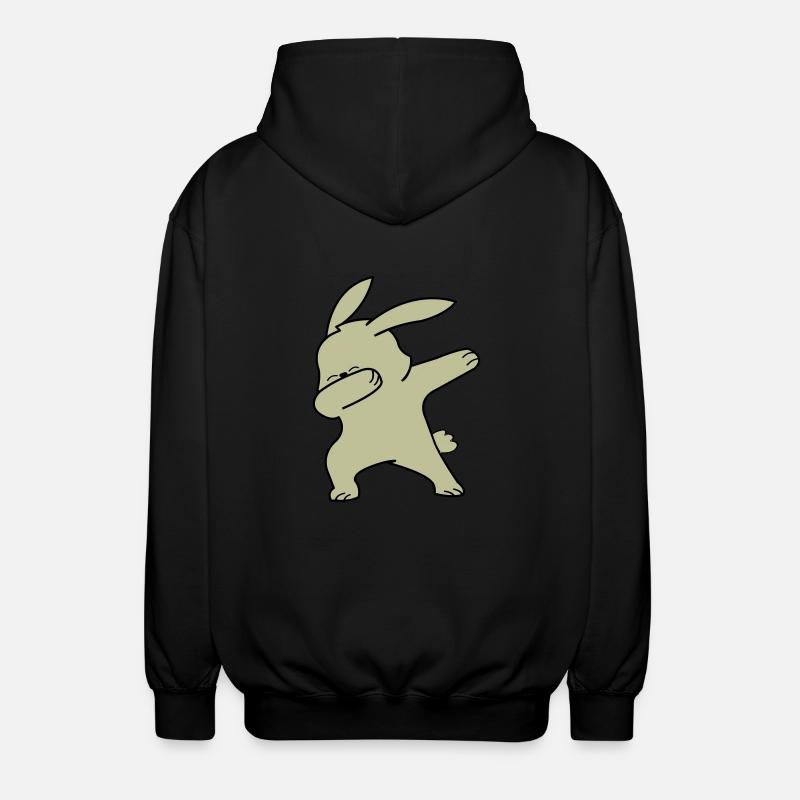 Dabbing Lapin - Veste à capuche unisexe - noir