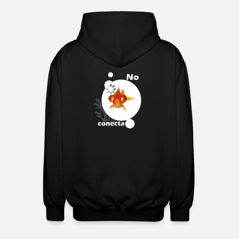 Goldfisch lustig 2 - Unisex Kapuzenjacke - Schwarz