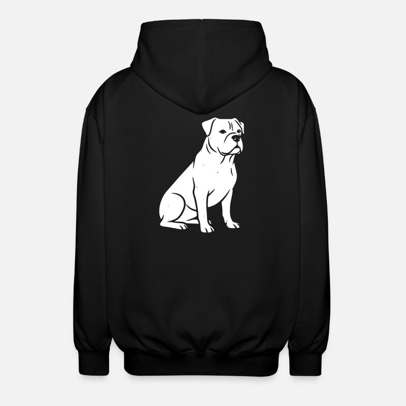 chien chiens vectorielle art design - Veste à capuche unisexe - noir