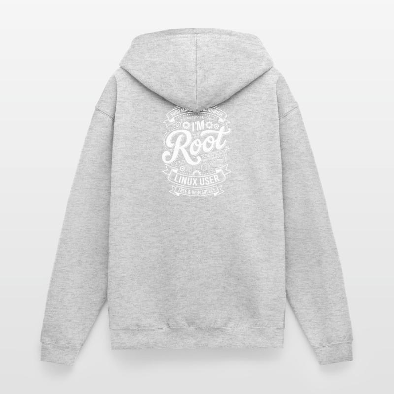 Ich bin Root – Linux User Unisex Kapuzenjacke