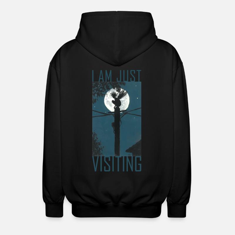 Just Visiting - Unisex Kapuzenjacke - Schwarz