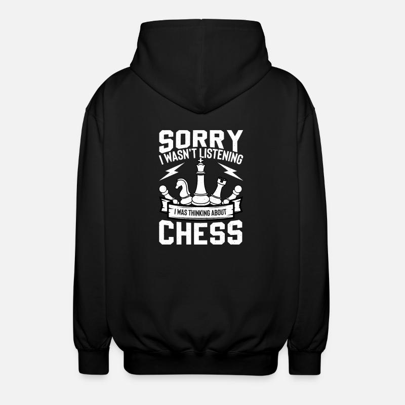 Échecs - Veste à capuche unisexe - noir