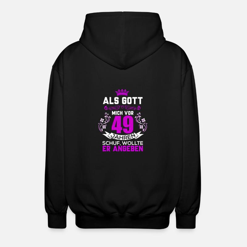 anniversaire 49 - Veste à capuche unisexe - noir