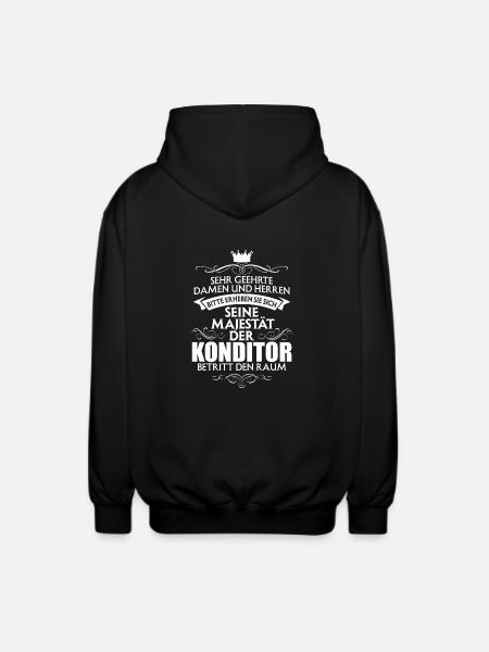 KONDITOR - Unisex Kapuzenjacke - Schwarz