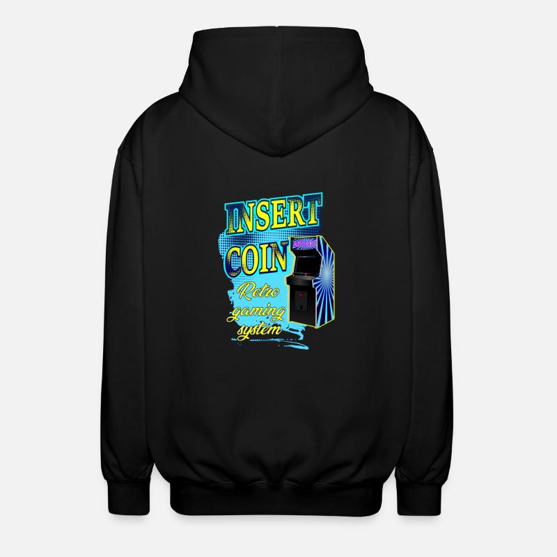 insérer une piece - Veste à capuche unisexe - noir