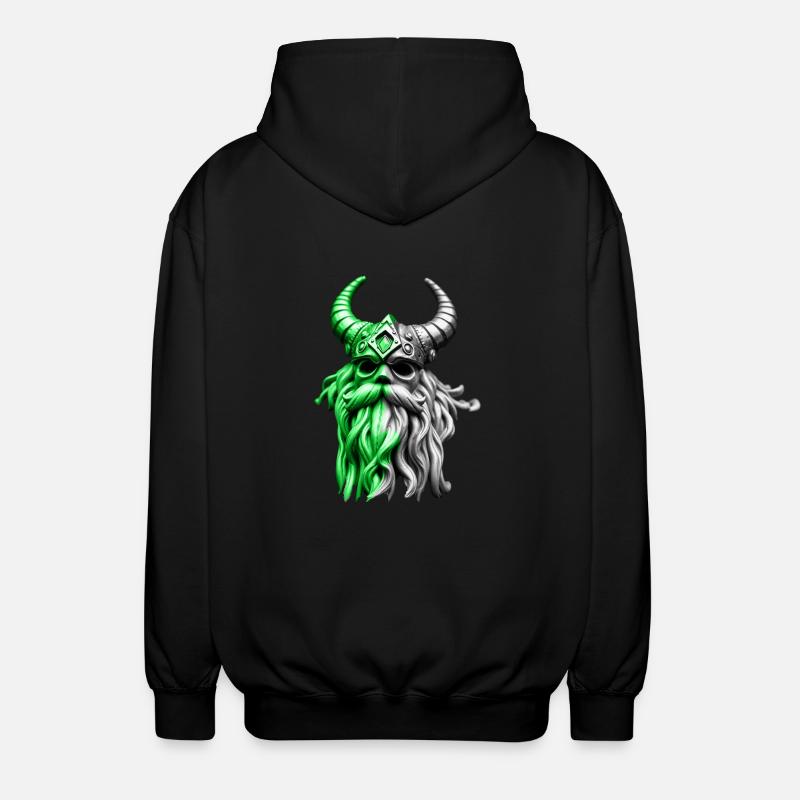 Vert Ragnar - Veste à capuche unisexe - noir