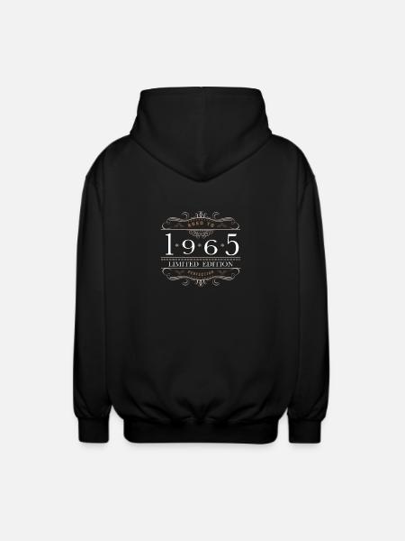 Limited Edition 1965 Aged To Perfection - Unisex Hooded Jacket - black