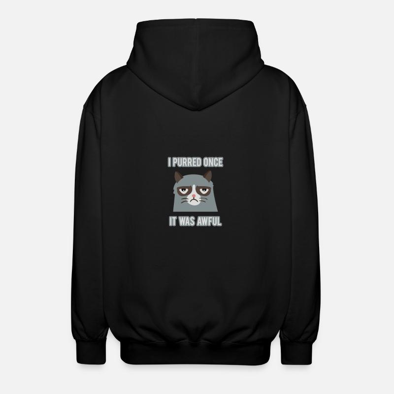 Grumpy Cat - Unisex Hooded Jacket - black