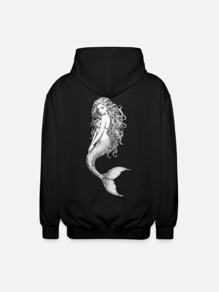 Under the sea 🧜 - Unisex Hooded Jacket - black