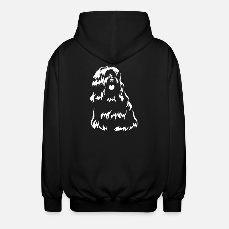 Tibetan Terrier "Black Edition" - Unisex Hooded Jacket - black