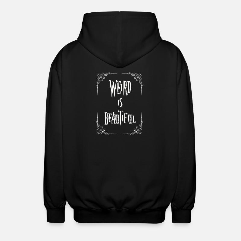 L’étrange est beau - Veste à capuche unisexe - noir