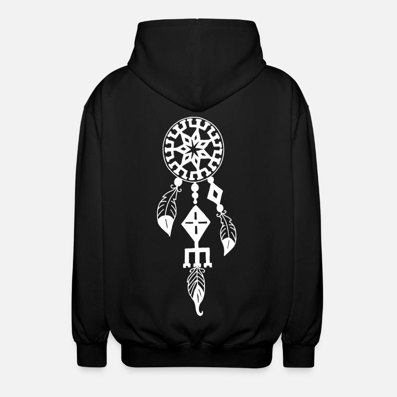 Attrape-rêve blanc - Veste à capuche unisexe - noir