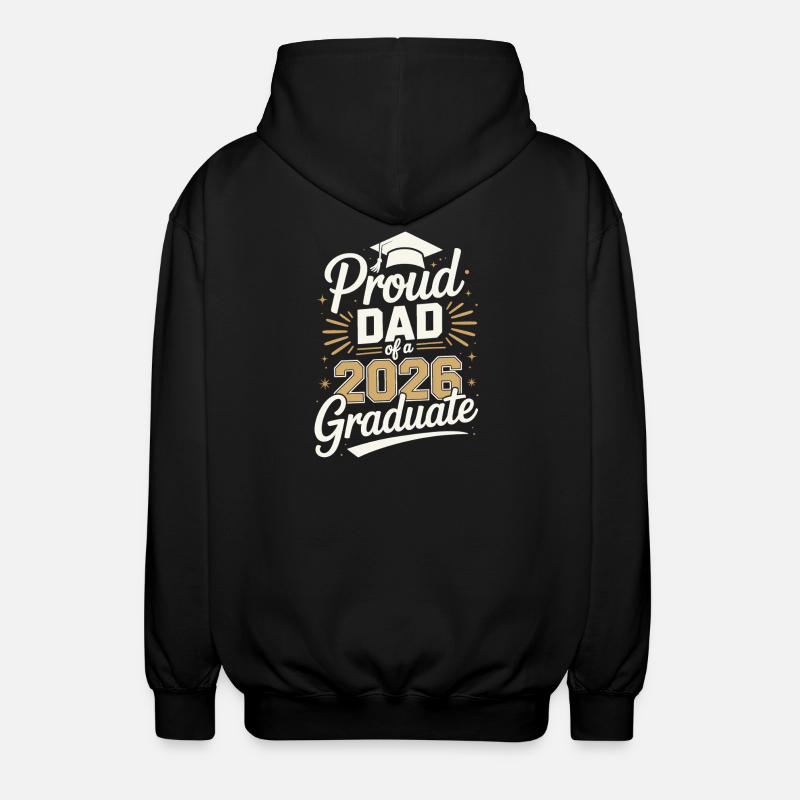 Fier papa d’un diplômé de 2026 - Veste à capuche unisexe - noir