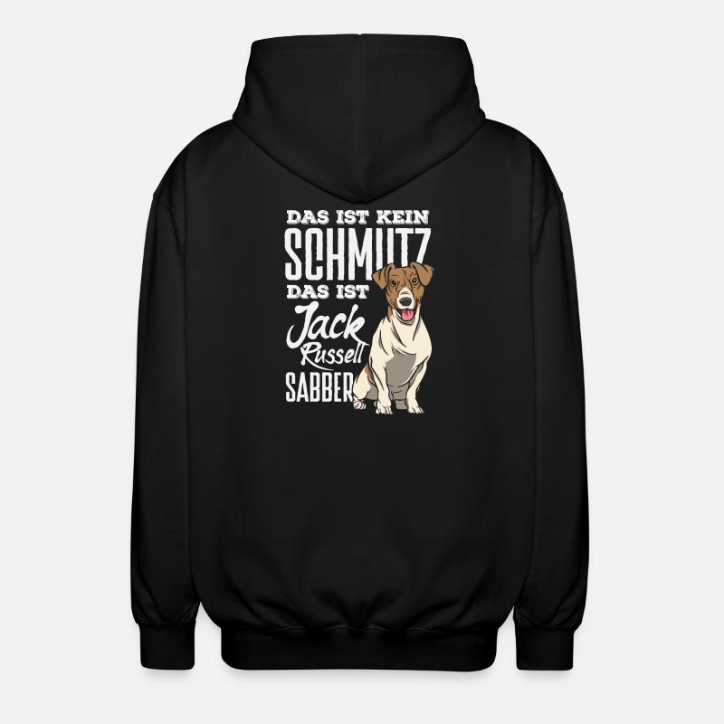 Funny Jack Russell Owner Gift - Unisex Hooded Jacket - black