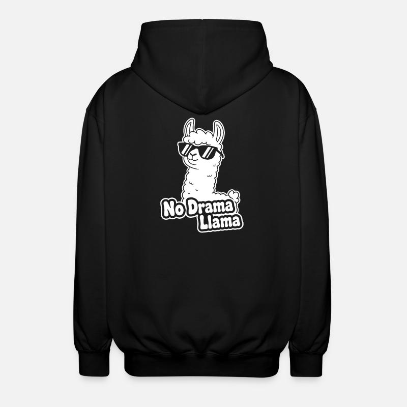 Lunettes de soleil No Drama Llama - Veste à capuche unisexe - noir