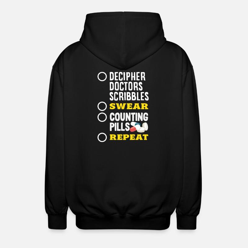 Apotheker Pharmazeutisch-technischer - Unisex Kapuzenjacke - Schwarz