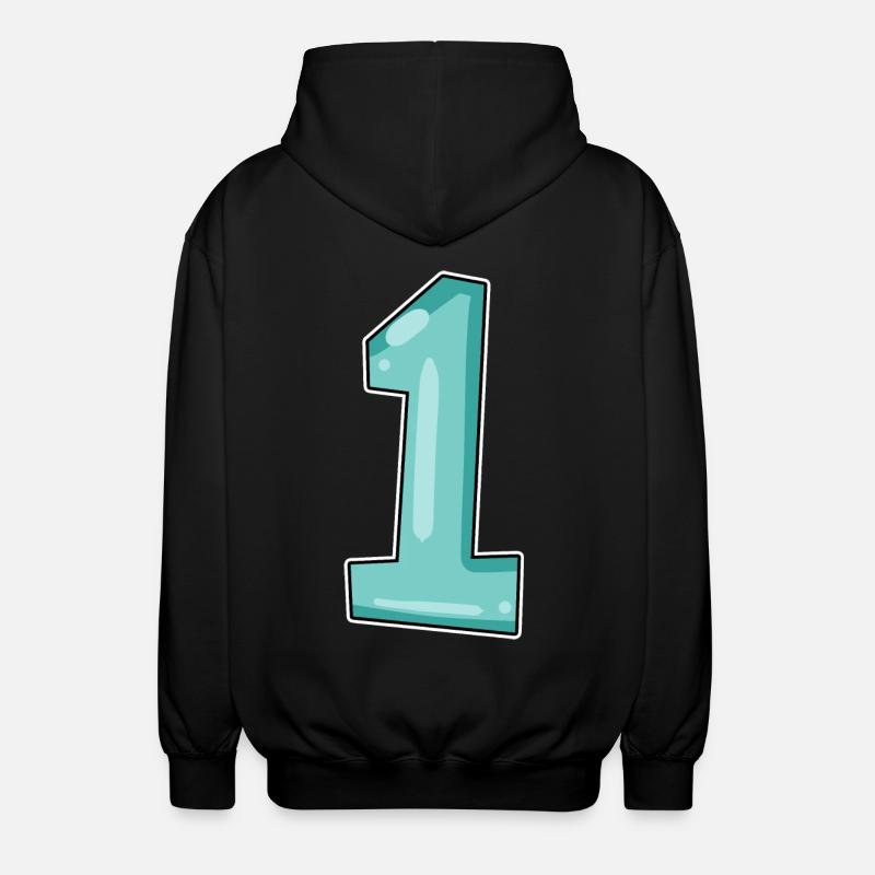1 - Veste à capuche unisexe - noir