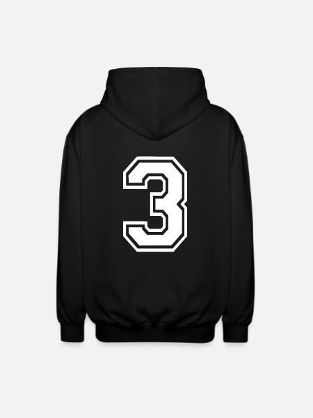 3 - Unisex Hooded Jacket - black
