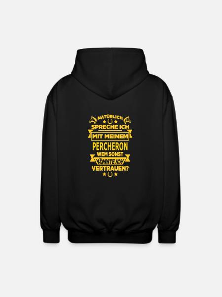 PERCHERON - Unisex Kapuzenjacke - Schwarz