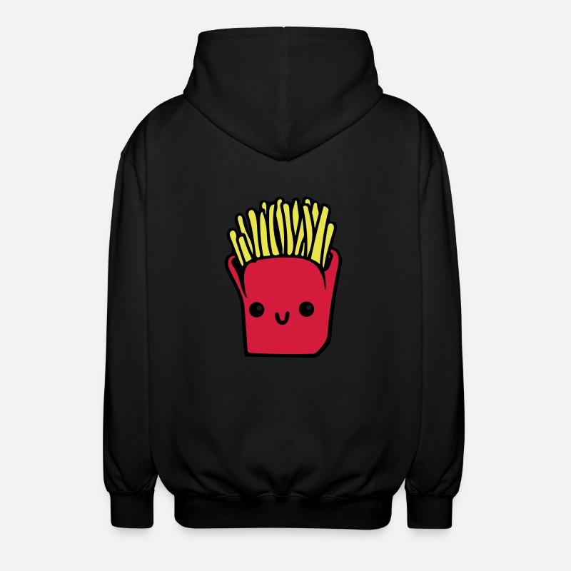 Pommes Frittes - Unisex Kapuzenjacke - Schwarz