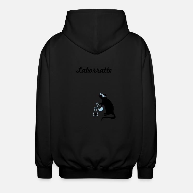 rat de laboratoire - Veste à capuche unisexe - noir