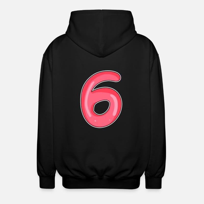 6 - Veste à capuche unisexe - noir