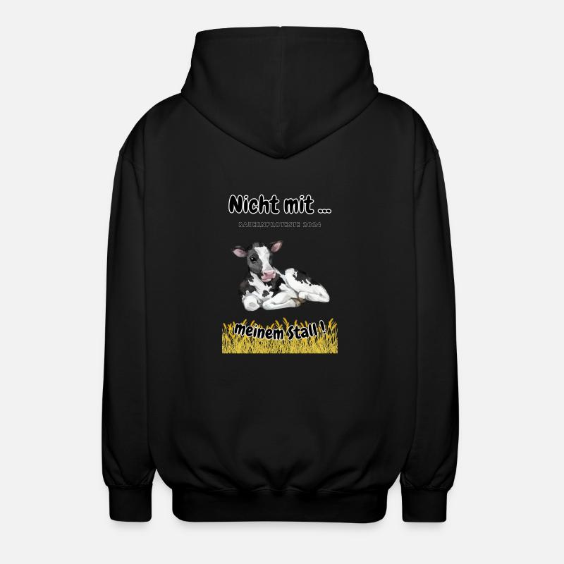 Landwirtschaft - Bauerndemo - Unisex Kapuzenjacke - Schwarz