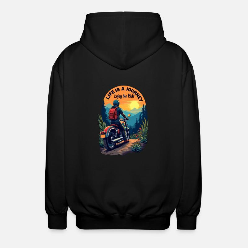 Profitez de la balade - Veste à capuche unisexe - noir