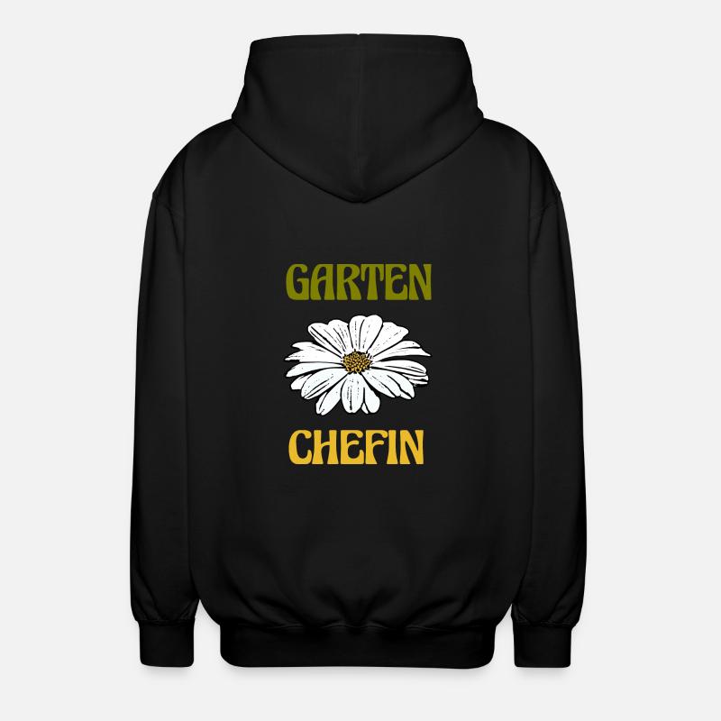 Garten Blume Gartenchefin - Unisex Kapuzenjacke - Schwarz