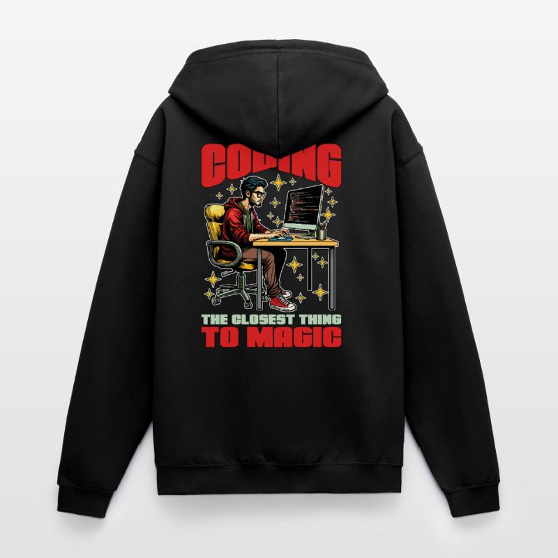 Coder Coding The Closest Thing To Magic Developer Unisex Kapuzenjacke