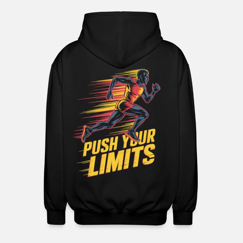 Pushing Your Limits - Unisex Hooded Jacket - black