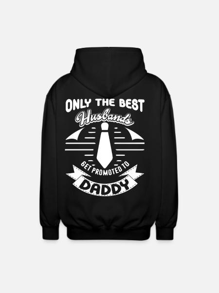 Father's Day Best Husbands - Unisex Hooded Jacket - black
