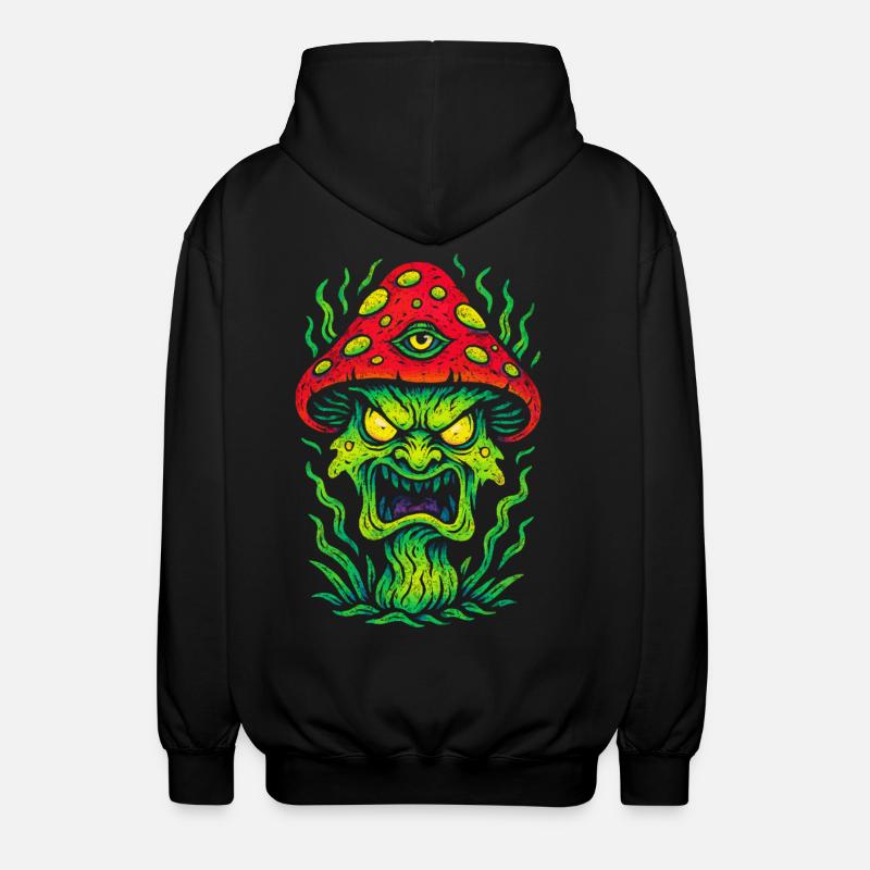 Psycho Toadstool avec troisième œil - Veste à capuche unisexe - noir