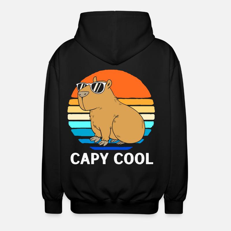 Capibara Capybara - Veste à capuche unisexe - noir