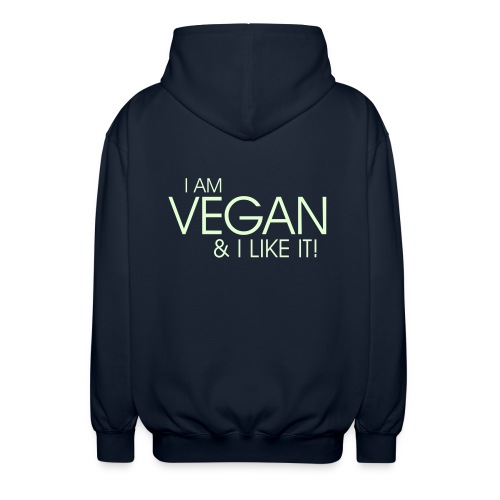 I am vegan and I like it - Unisex Kapuzenjacke