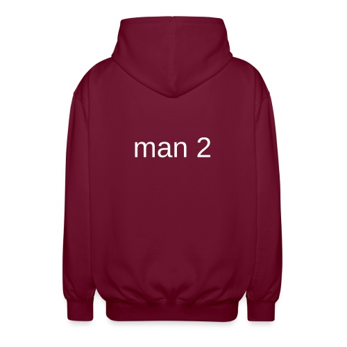 Man 2 - Uniseks zip hoodie