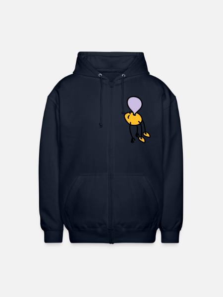 chewing_gum_man - Unisex Hooded Jacket - navy