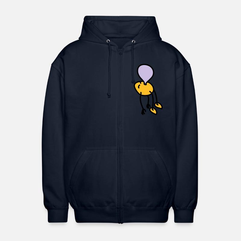 chewing_gum_man - Unisex Hooded Jacket - navy