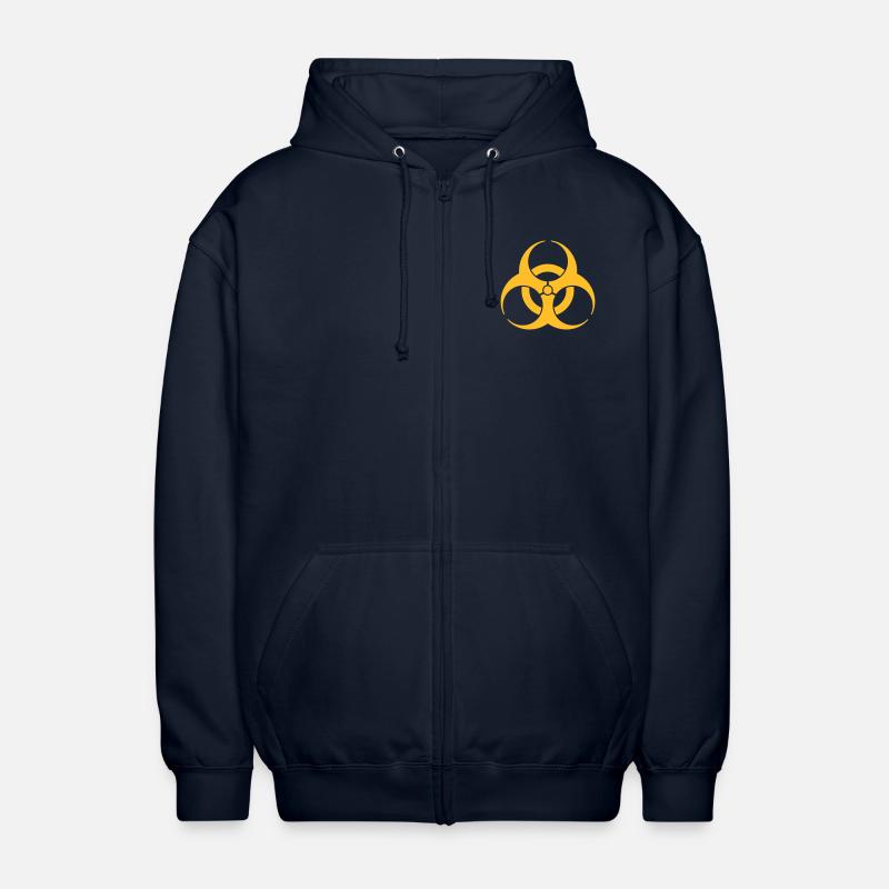 Biohazard - Veste à capuche unisexe - marine