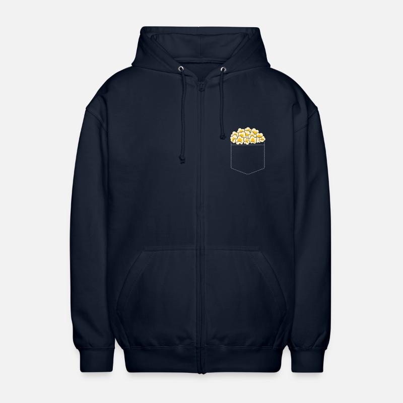 Pop corn - Veste à capuche unisexe - marine