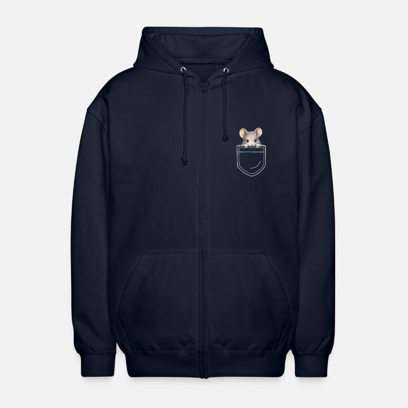 Maus Mäuse - Unisex Kapuzenjacke - Navy
